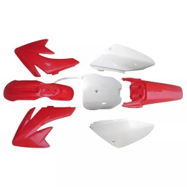 Unbranded Red Plastic Fairing Fender Kit for  CRF70 XR SSR Dirt Bike 125CC 140 150CC