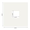 PHOTOLINI Picture Mount, White, 10 x 10 cm to 30