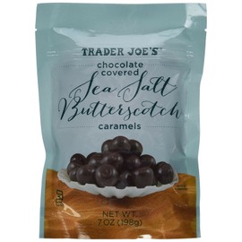 Trader Joe's Chocolate Covered Sea Salt Butterscotch Caramels 7oz (Pack of 2)