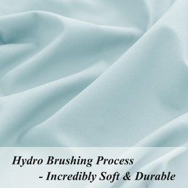 Full Fitted Sheet Only - Premium 1800 Super Soft & Cozy Microfiber, Wrinkle, Fade, Shrinkage Resistant Deep Pocket Full Size Fitted Bottom Sheet, Light Blue