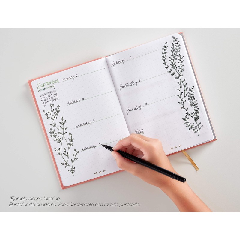 Miquelrius Green A5 148x210mm 192 Pages Polka Dot Notebook 100gsm