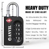 ANVIL TSA Approved Luggage Lock - 4 Digit Combination, 10,000