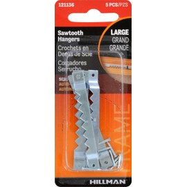Hillman 121136 Large Self-Leveling Sawtooth Hangers 5 Piece
