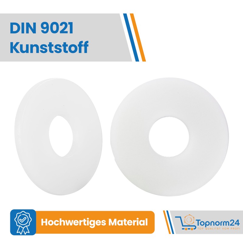 Large Plastic Washers DIN 9021 M6-25 Pieces - Washers with