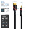 CSL- Ultra HD 4K HDMI Cable White/Red/Black V2 Black