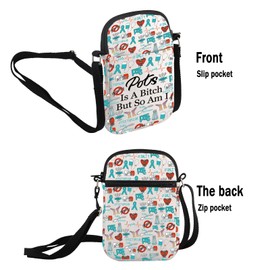 G2TUP POTS Inspired Gift POTS Is A B* Makeup Bag POTS Awareness Cosmetic Bag POTS Syndrome Fighter Gift (POTS Is A B* S)