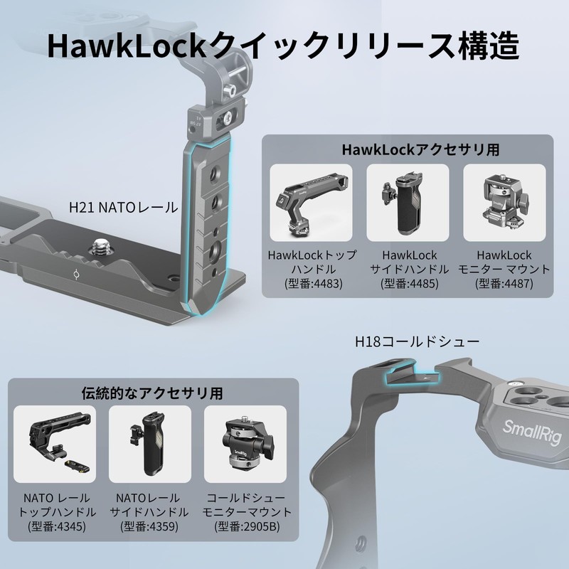 SmallRig 4949 Compatible Sony ZV-E10 II Quick Release Extension Frame