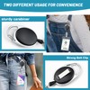 2 Pack ID Badge Holder with Retractable Badge Reel Clear