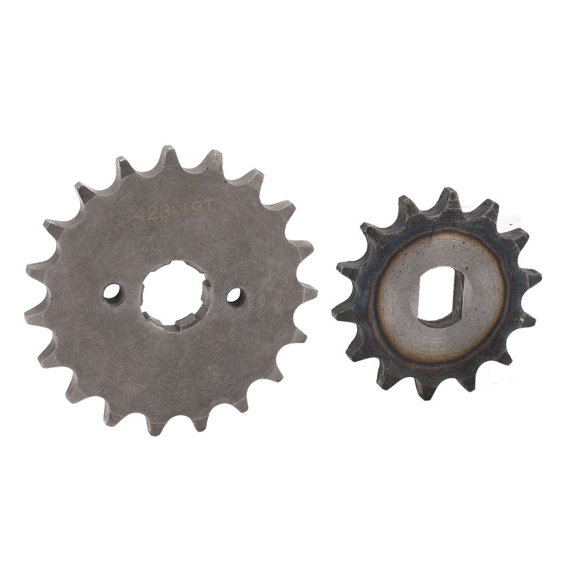 428 Motor Sprocket Set Steel 19T Front Engine Sprocket 14T