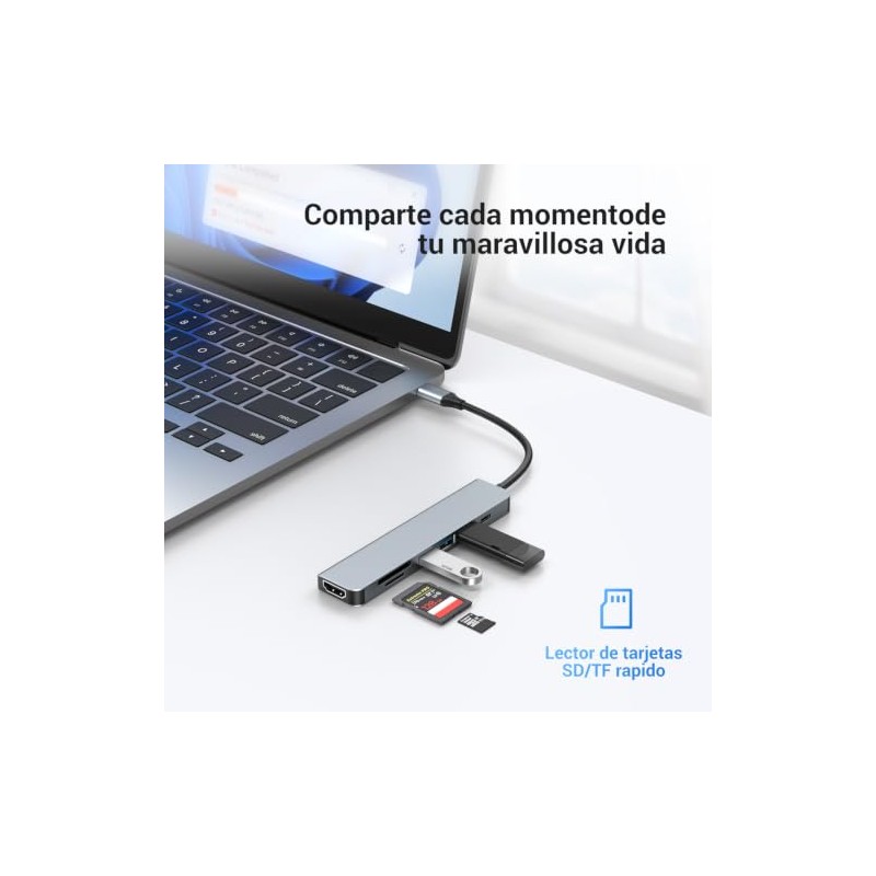 atolla 7 en 1 USB C HUB, para MacBook ProAirNeoDELLDispositivos