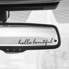 WCDHOR 2 x Hello Beautiful Rearview Mirror Decal Water Bottle