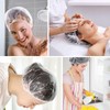 200 PCS Disposable Shower Caps, Plastic Clear Thickening and Thick
