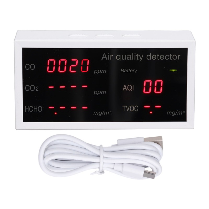 Indoor Air Quality Meter 5 In 1 PM2.5 HCHO Carbon