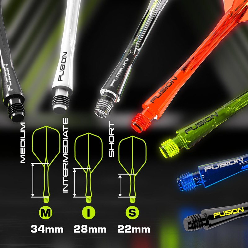 WINMAU Darts Fusion Integrated Flight & Shaft System - No.6