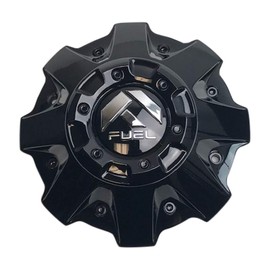 Fuel Offroad Wheels 1001-63GBR Gloss Black Center Cap with Black Rivets