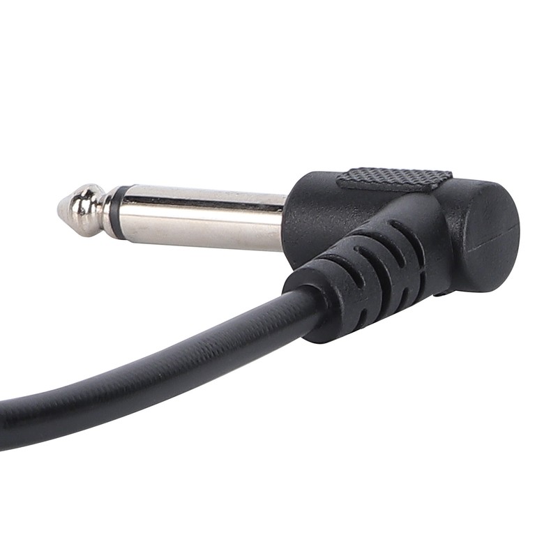 6PCS Guitar Effect Pedal Cables 6.35mm Elbow Right Angle Connector