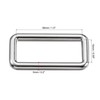 sourcing map Metal Rectangle Ring Buckles 38x15mm for Bags Belts