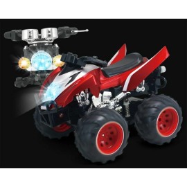 Unbranded Mad ATV 2.4Ghz RC Motorcycle 4D Stunt Rotation Car Vibration Gravity Simulator - Blue