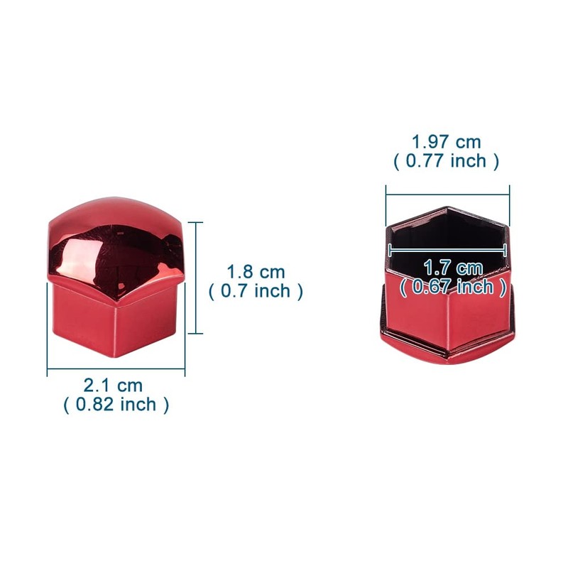 JSCARLIFE 20 Pieces Wheel Nut Cap, Universal Tyre Nut Covers