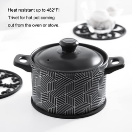 Silicone Trivet Mat - Non-Slip & Heat Resistant Kitchen Hot Pads for Countertops & Table - Kitchen Trivets for Hot Dishes & Cookware - Hot Pot Holder for Pots & Pans - Green,Set of 3
