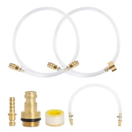 Kit de purga de dirección hidráulica marina para Sea Star con manguera de llenado/purga de 35 pulgadas y extensión de 12 pulgadas, universal para fueraborda/popa, anticorrosión