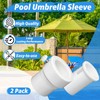Mtuiewo 2 Pcs Pool Umbrella Sleeves, Pool Umbrella Stabilizers for