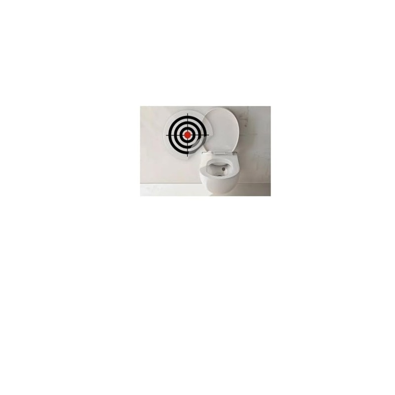 Toilet Sticker Set of 6 Toilet Stickers Target Shark Design