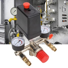 Y40 Pressure Switch Pressure Regulating Valve Assembly 20A 90-120PSI Air Compressor Pressure Switch Normally Closed Switch Bracket Air Compressor Accessories