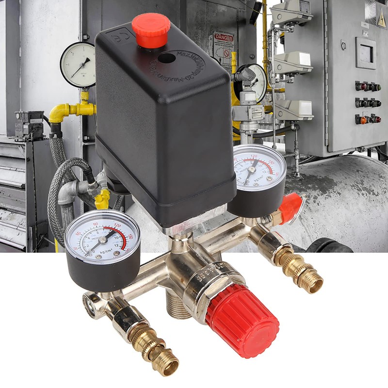 Y40 Pressure Switch Pressure Regulating Valve Assembly 20A 90-120PSI Air