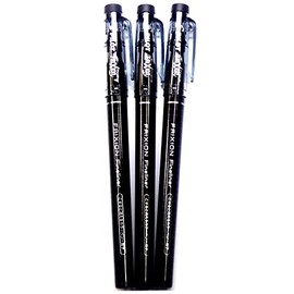 PILOT FRIXION Fineliner Erasable Marker Black, 3 pens per Pack