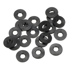 PATIKIL M6 Rubber Flat Washers 20pcs 6mm Inner Diameter 13mm Outside Diameter 1.6mm Thickness Sealing Spacer Gasket Ring for Faucet Pipe Water Hose Fastener Bolts Black