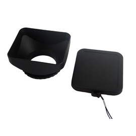vhbw Plastic Lens Hood 37 mm Black for Camcorder Panasonic SDR-S25A, SDR-S26A, SDR-S26K, SDR-S26N, SDR-S26R