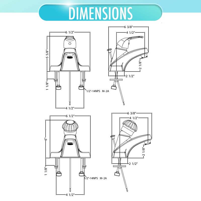 Aqua Vista 30-B410-AV Single Handle Bathroom Faucet