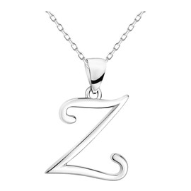 SOFIA MILANI Women's Necklace, 925 Silver, Letter Pendant, Sterling Silver