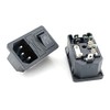 3-Pack AC Power ​3-in-1 Inlet Module with 10A Fuse Holder,