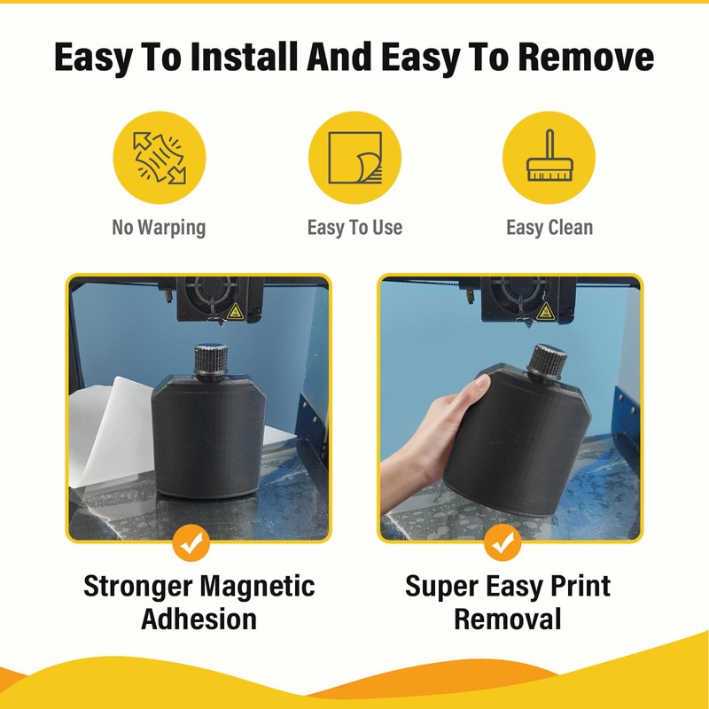 EONO PP Polypropylen Buildplate Sheets für PP-Filament (200x200mm), Langlebig, 20er