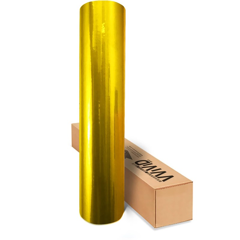 VViViD XPO Gloss Metallic Gold Vinyl Car Wrap Film (1ft