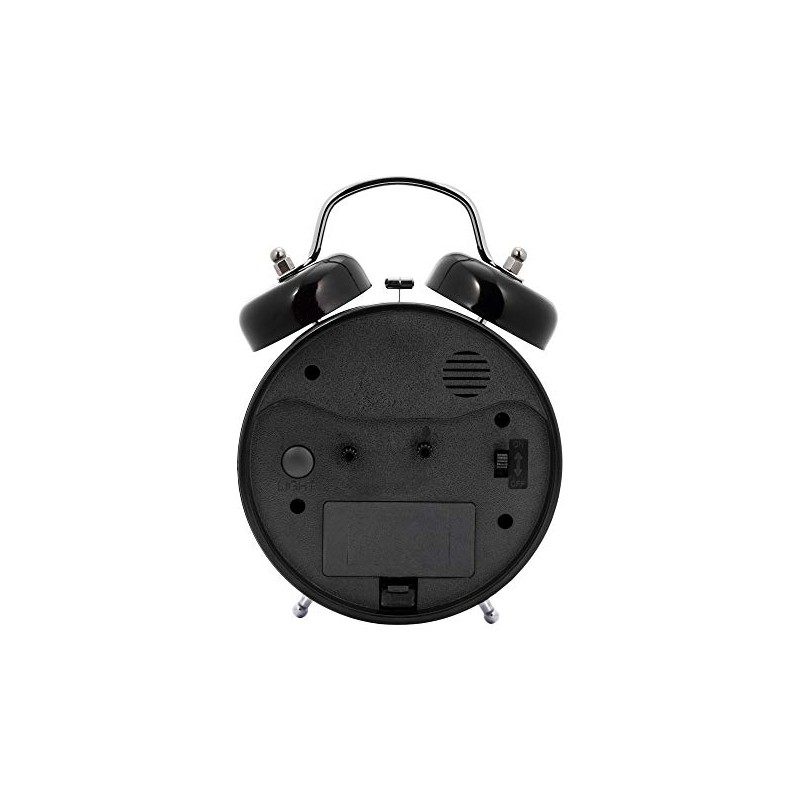 S.Oliver 32012153 Boys' Alarm Clock One Size Black, black, Retro