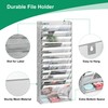 Solinxe Hanging Wall File Holder, 14 Tier Paper Storage Organizer,