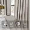 Cniuyhi Linen Textured Pinch Pleat Curtains 84 Inches Long, Total