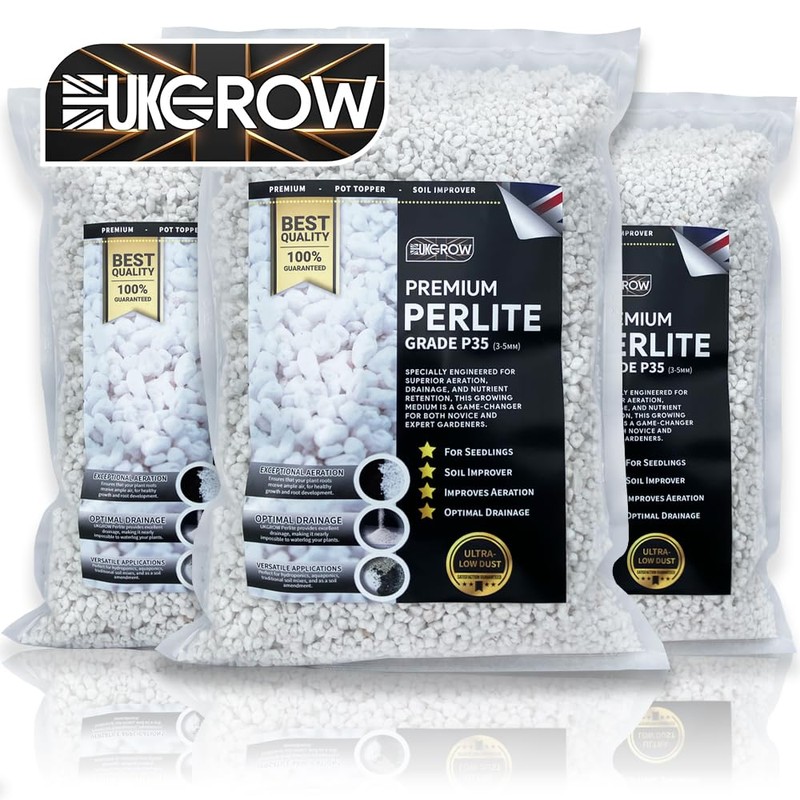 UKGrow Essential Perlite 2L: Horticultural Excellence in Medium Granules for