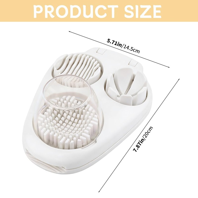 3-in-1 Egg Slicer – Egg Cutter for Hard Boiled Eggs