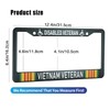HOSNYE Disabled Vietnam Veteran License Plate Frame Metal License Plate