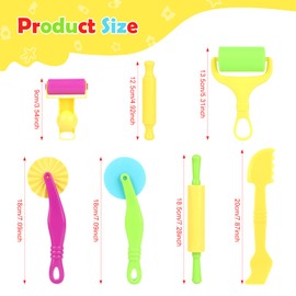 MXTIMWAN Pack of 24 Children's Plasticine Tools, Modelling Clay Accessories Kids Plasticine Tools, Kneading Tool Modelling Clay Accessories for Boys, Girls, DIY Modelling Clay (Multi-Colour)