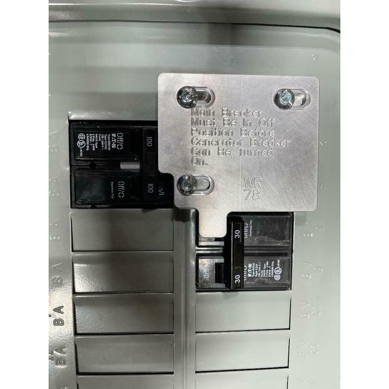 Wired Rite Generator Interlock WR-78, Electric Start, Compatible with Siemens/Eaton