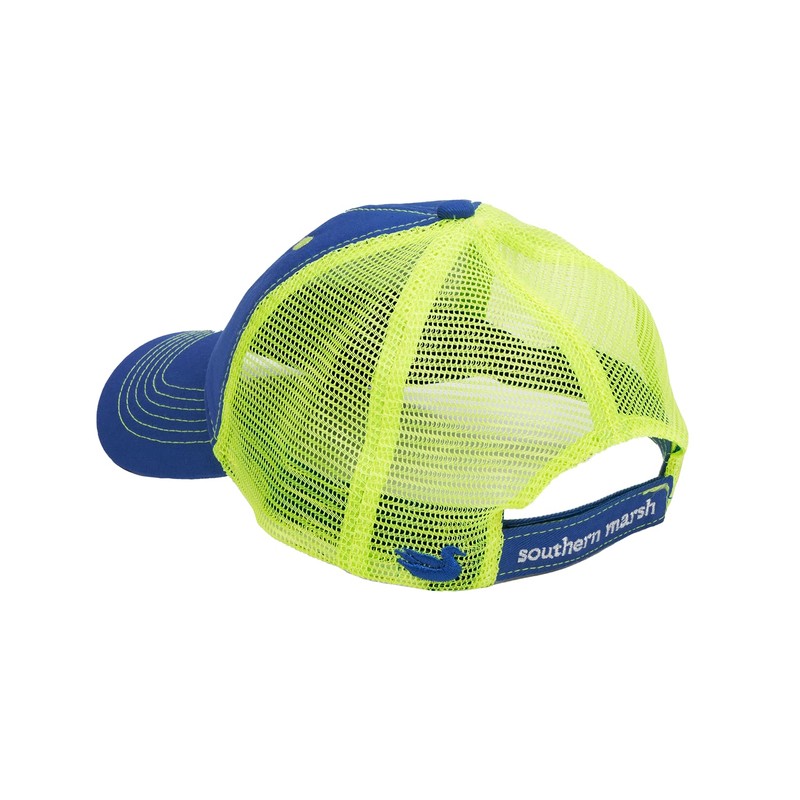 Southern Marsh Men's Flying Duck Trucker Hat (Royal Blue)