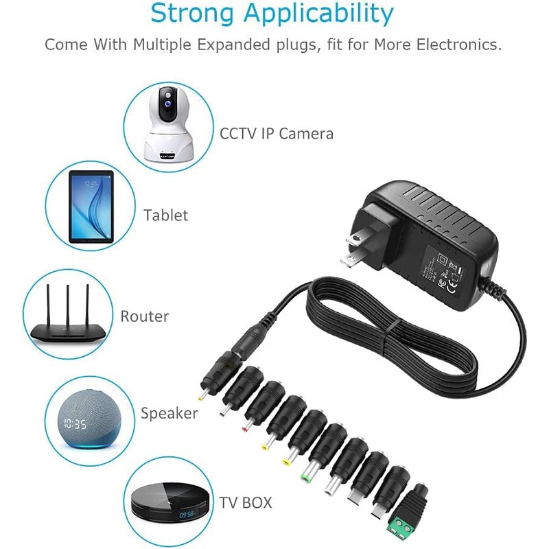 Guy-Tech 24V 1A Power Supply Adapter DC 24 Volt 24W