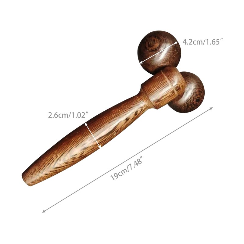 Wood Massage Roller Wooden Manual Body Back Massage Ball Stick