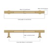 Asidrama 10 Pack 5 Inch(128mm) Champagne Bronze Cabinet pulls Kitchen