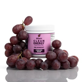Ethan's Feel Good Pre-Workout & Hydration Drink Mix | Plant-Based Caffeine, Electrolytes, B-Vitamins - Concord Grape